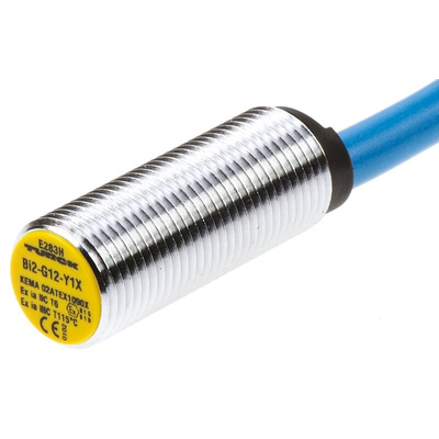 Turck Inductive Barrel-Style Proximity Sensor, M12 x 1, 2 mm Detection, NAMUR Output, 8.2 V dc, IP67