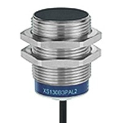 Telemecanique Sensors Inductive Barrel-Style Proximity Sensor, M30 x 1.5, 15 mm Detection, NPN Output, 12 → 24 V