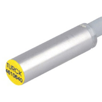 Turck Inductive Barrel-Style Proximity Sensor, 2 mm Detection, PNP Output, 10 → 30 V dc, IP67