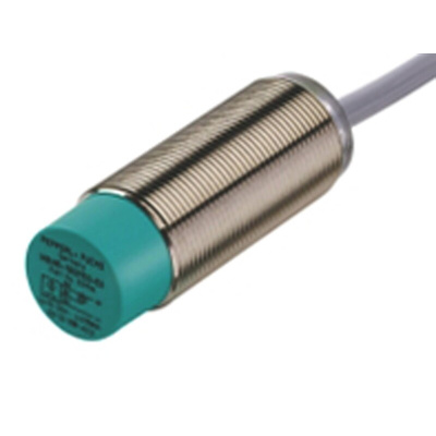 Pepperl + Fuchs Inductive Barrel-Style Proximity Sensor, M18 x 1, 8 mm Detection, NPN Output, 5 → 36 V dc, IP68