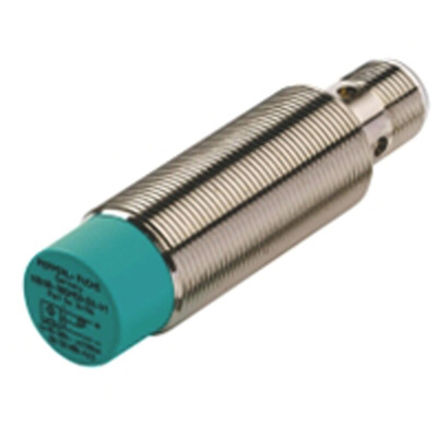 Pepperl + Fuchs Inductive Barrel-Style Proximity Sensor, M18 x 1, 8 mm Detection, NPN Output, 5 → 36 V dc, IP68