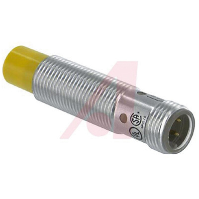 Turck Inductive Barrel-Style Proximity Sensor, M12 x 1, 8 mm Detection, NPN Output, 10 → 30 V dc, IP67