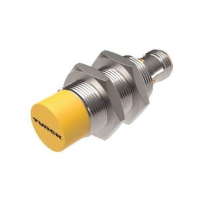 Turck Inductive Barrel-Style Proximity Sensor, M18 x 1, 12 mm Detection, PNP Output, 10 → 30 V dc, IP68