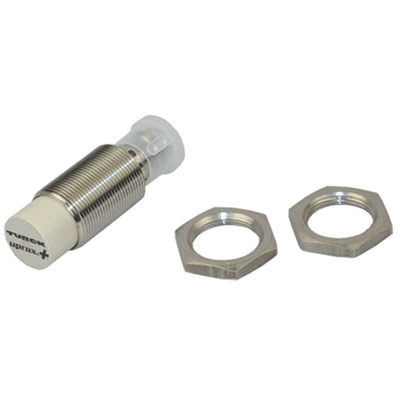 Turck Inductive Barrel-Style Proximity Sensor, M18 x 1, 15 mm Detection, PNP Output, 10 → 30 V dc, IP68, IP69K