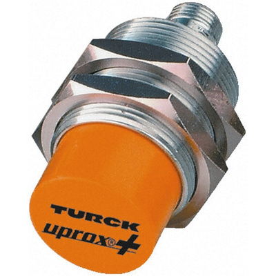 Turck Inductive Barrel-Style Proximity Sensor, M30 x 1.5, 30 mm Detection, NPN Output, 10 → 30 V dc, IP68
