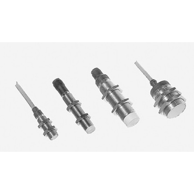 Carlo Gavazzi Inductive Barrel-Style Proximity Sensor, M12 x 1, 2 mm Detection, PNP Output, 10 → 40 V dc, 12