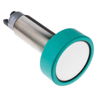 Pepperl + Fuchs Ultrasonic Barrel-Style Proximity Sensor, M30 x 1.5, 350 → 6000 mm Detection, PNP Output, 12