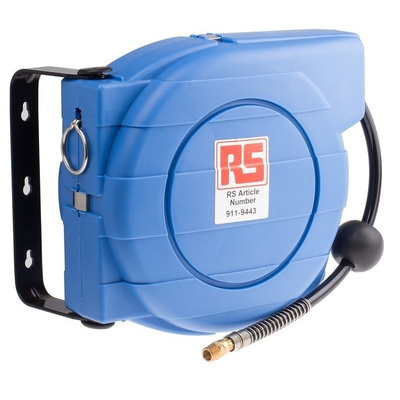 RS PRO 1/4 in BSPT 8mm 277mm Hose Reel 10, Wall Mounting