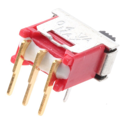 RS PRO PCB Slide Switch SPDT Latching 400 mA @ 20 V Slide