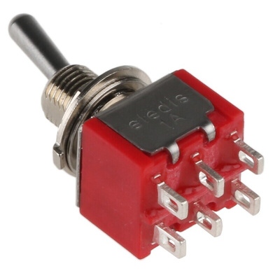 RS PRO Toggle Switch, Panel Mount, On-On, DPDT, Solder Terminal