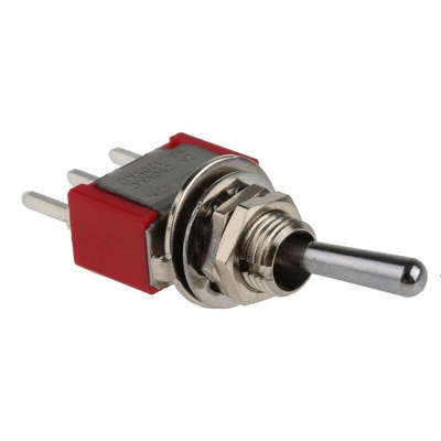 RS PRO Toggle Switch, PCB Mount, On-On, SPDT, Through Hole Terminal, 250V ac