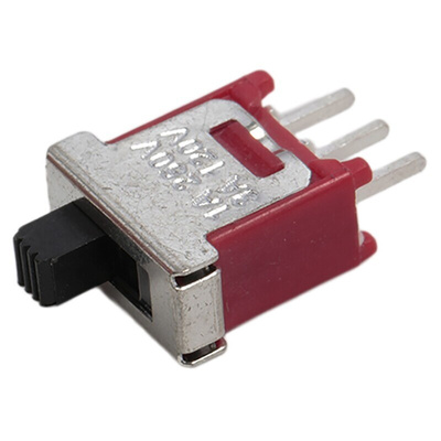 RS PRO PCB Slide Switch SPDT Latching 3 A @ 120 V ac Top