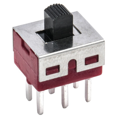 RS PRO PCB Slide Switch DPDT On-Off-On 5 A @ 28 V dc Top