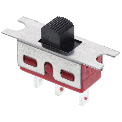 RS PRO Panel Mount Slide Switch SPDT Latching 5 A @ 28 V dc Top