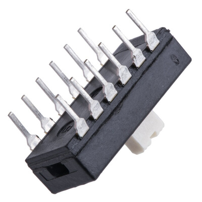 TE Connectivity PCB Slide Switch 4PDT Latching 300 mA @ 115 V dc Slide