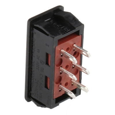 Arcolectric (Bulgin) Ltd Panel Mount Slide Switch DPDT 16 A @ 250 V ac Slide