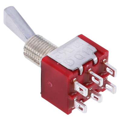 RS PRO Toggle Switch, Panel Mount, On-On, DPDT, Solder Terminal