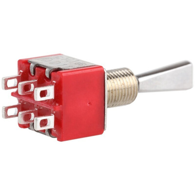 RS PRO Toggle Switch, Panel Mount, On-Off-On, DPDT, Solder Terminal