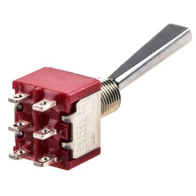 RS PRO Toggle Switch, Panel Mount, On-On, DPDT, Solder Terminal, 28V dc