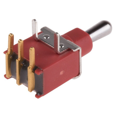 RS PRO Toggle Switch, PCB Mount, On-Off-On, SPDT, Through Hole Terminal