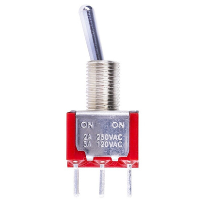 RS PRO Toggle Switch, PCB Mount, On-On, DPDT, Through Hole Terminal, 250V