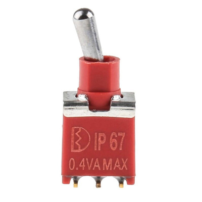 RS PRO Toggle Switch, PCB Mount, On-On, SPDT, Through Hole Terminal