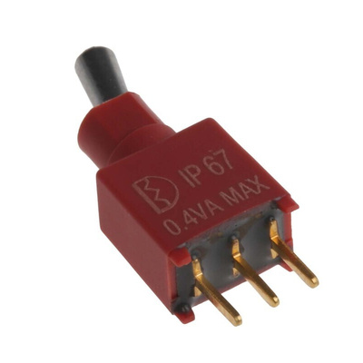 RS PRO Toggle Switch, PCB Mount, On-On, SPDT, Through Hole Terminal