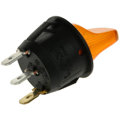 RS PRO Toggle Switch, Panel Mount, On-Off, SPST, Tab Terminal, 125V