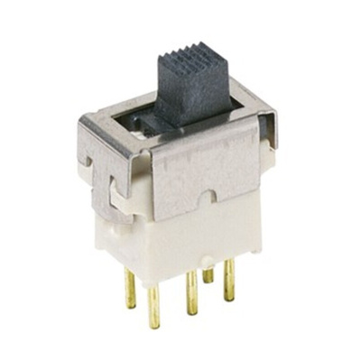 C & K IP57 Surface Mount Slide Switch SPST Latching 0.4VA Slide