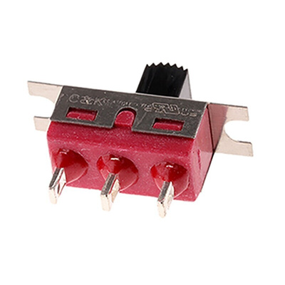 C & K Panel Mount Slide Switch SPDT Latching 6 A @ 120 V ac, 6 A @ 28 V dc Slide