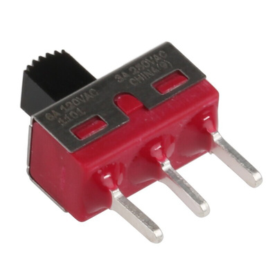 C & K PCB Slide Switch SPDT Latching 6 A @ 120 V ac, 6 A @ 28 V dc Slide