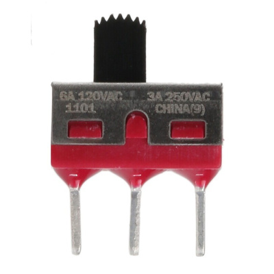 C & K PCB Slide Switch SPDT Latching 6 A @ 120 V ac, 6 A @ 28 V dc Slide