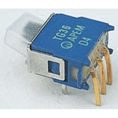 APEM PCB Slide Switch SPST On-Off-On 400 mA @ 20 V Slide