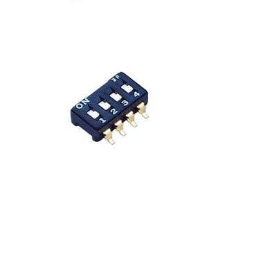 NIDEC COPAL ELECTRONICS GMBH Through Hole Slide Switch 4PST (On)-Off 100 mA Slide