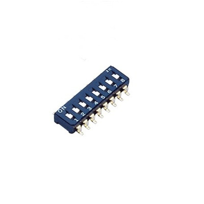 NIDEC COPAL ELECTRONICS GMBH Through Hole Slide Switch 8PST (On)-Off 100 mA Slide