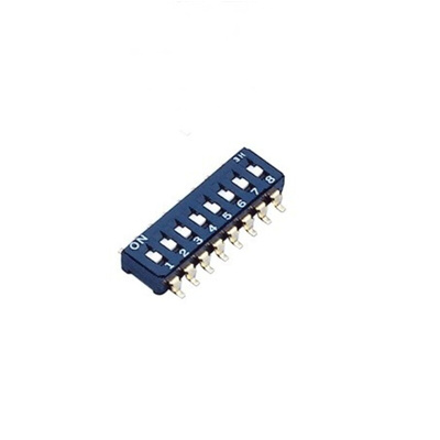 NIDEC COPAL ELECTRONICS GMBH Through Hole Slide Switch 8PST (On)-Off 100 mA Slide
