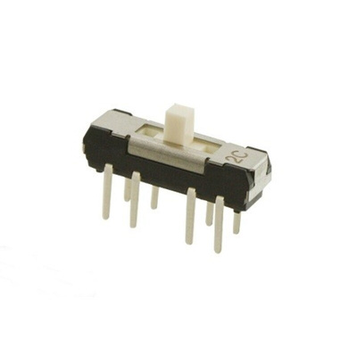 NIDEC COPAL ELECTRONICS GMBH Through Hole Slide Switch DPDT DP 200 mA Slide
