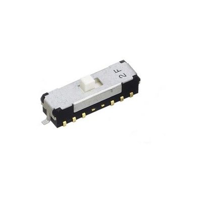 NIDEC COPAL ELECTRONICS GMBH Surface Mount Slide Switch 4P2T DP 100 mA Slide
