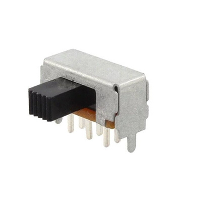 NIDEC COPAL ELECTRONICS GMBH Through Hole Slide Switch DPDT (On)-(On) 10 mA Slide