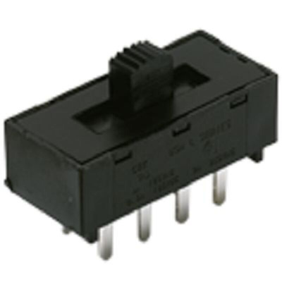 C & K Through Hole Slide Switch SPST (On)-Off 4 A Standard