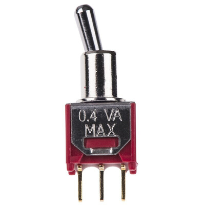 RS PRO Toggle Switch, PCB Mount, On-On, SPDT, Through Hole Terminal
