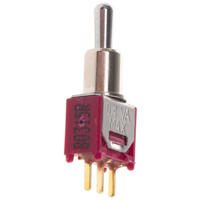 RS PRO Toggle Switch, PCB Mount, On-Off-(On), SPDT, Through Hole Terminal