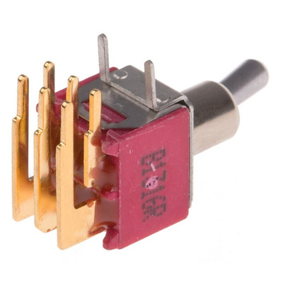 RS PRO Toggle Switch, PCB Mount, On-On, DPDT, Through Hole Terminal