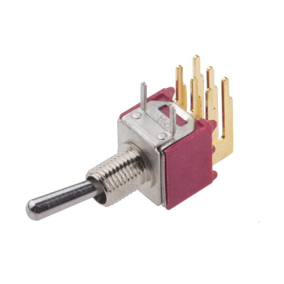 RS PRO Toggle Switch, PCB Mount, On-On, DPDT, Through Hole Terminal