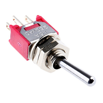 RS PRO Toggle Switch, Panel Mount, On-(On), SPDT, Solder Terminal, 28V dc