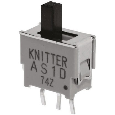 KNITTER-SWITCH PCB Slide Switch DPDT Latching 50 mA@ 48 V dc Slide