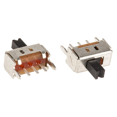 KNITTER-SWITCH PCB Slide Switch SPDT Latching 100 mA @ 12 V dc Slide