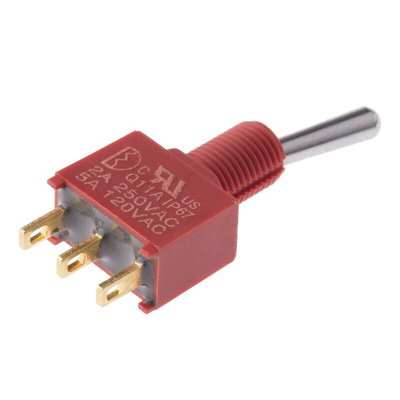 RS PRO Toggle Switch, PCB Mount, On-(On), SPDT, Solder Terminal