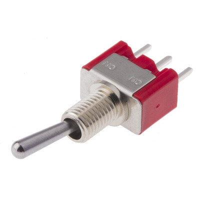 RS PRO Toggle Switch, PCB Mount, On-(On), SPDT, Through Hole Terminal