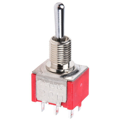 RS PRO Toggle Switch, Panel Mount, On-On-On, DPDT, Solder Terminal